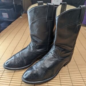 Cowtown men's sz 8EE black leather cowboy Western Boots